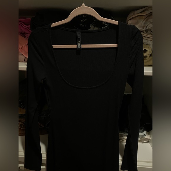 New Skims Soft Lounge Long Sleeve Dress Size Large - Picture 11 of 11